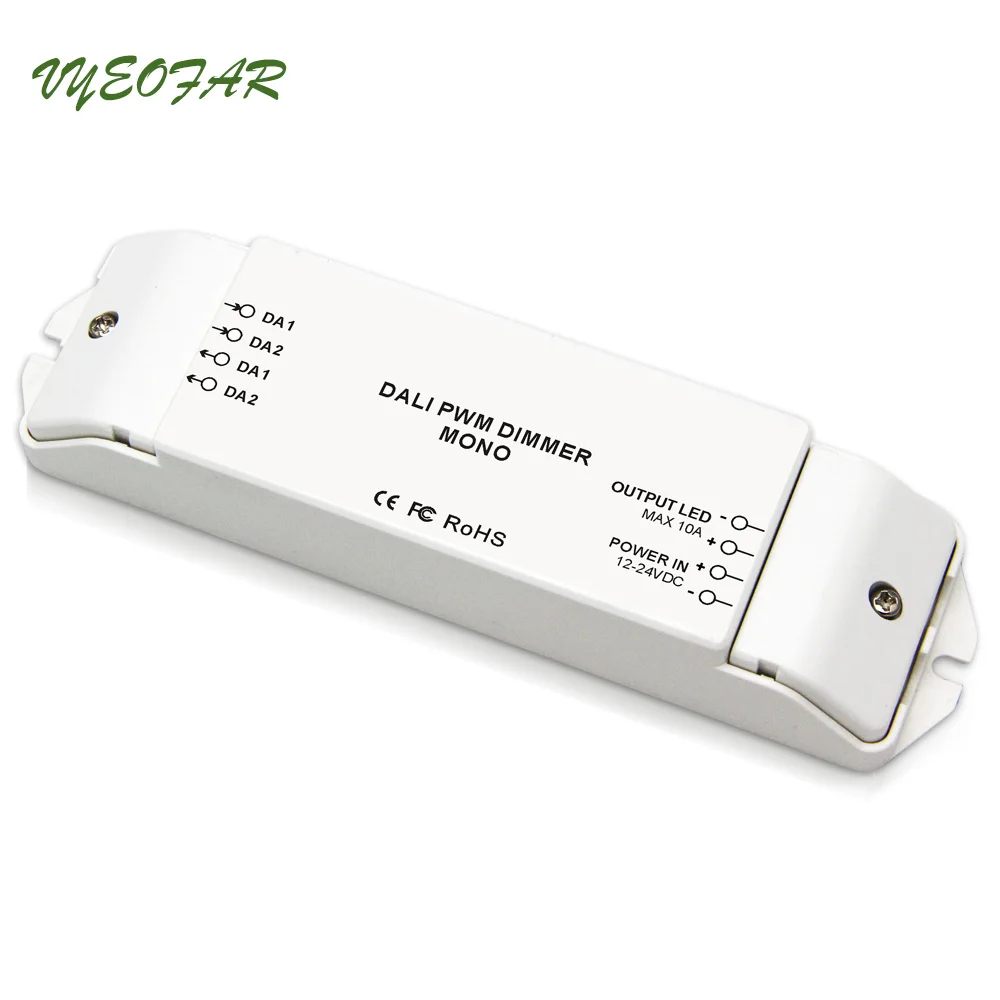 Новый Постоянный Напряжение DALI СИД Диммируемый драйвер 12V 24V Мощность Вход Dali