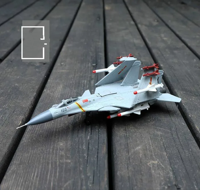 1:100 Jian-15 Fighter Alloy Finished Product Model J15 Flying Shark Liaoning Carrier Aircraft Airplane Military Gift Ornaments