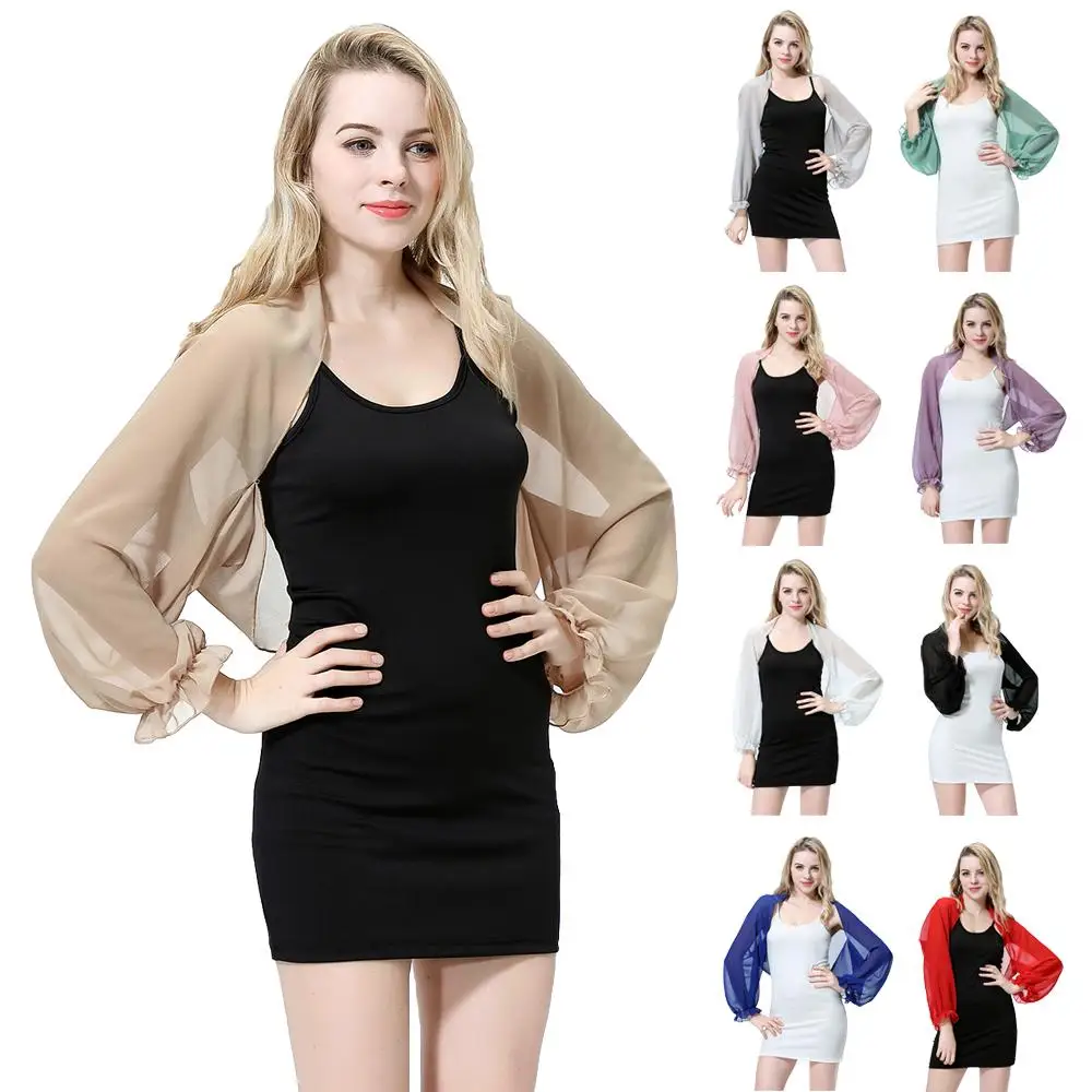 

New Women Chiffon Driving Car UV Protection Arm Sleeve Shrug Cover Shawl Wrap Top Scarf Cape Summer Beach Sports Cuff Shoulder