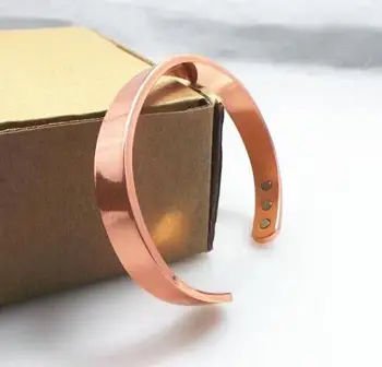 

100% Copper Bangle!6 Magnets Health Balance magnetic pure copper bracelet bangles For Men / Women