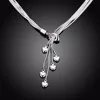 Newest Luxury 925 Sterling Silver Necklace Chain Long Tassel Pendant Five Star Maxi Necklace For Women Fine Jewelry Gift ► Photo 3/6