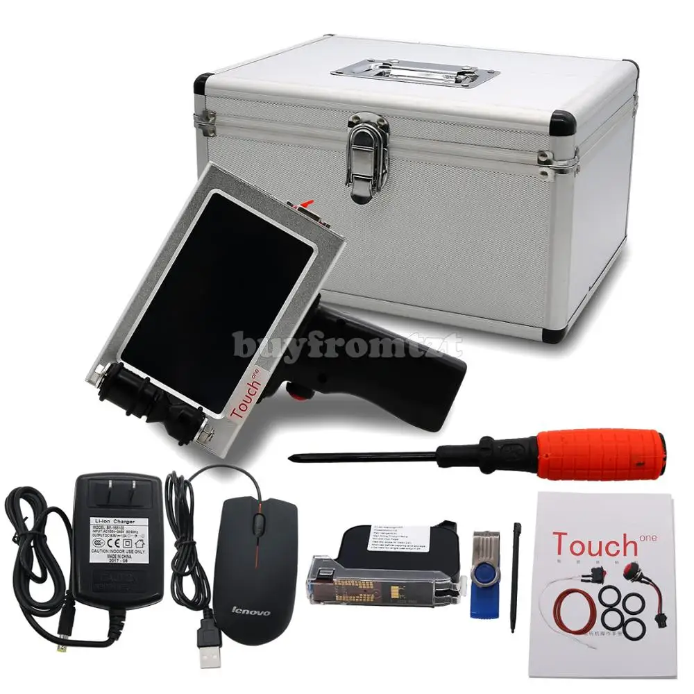 

Intelligent Handheld Inkjet Printer 600DPI 5'' Touch Screen Date Coder Machine Printing Height 2-12.7mm