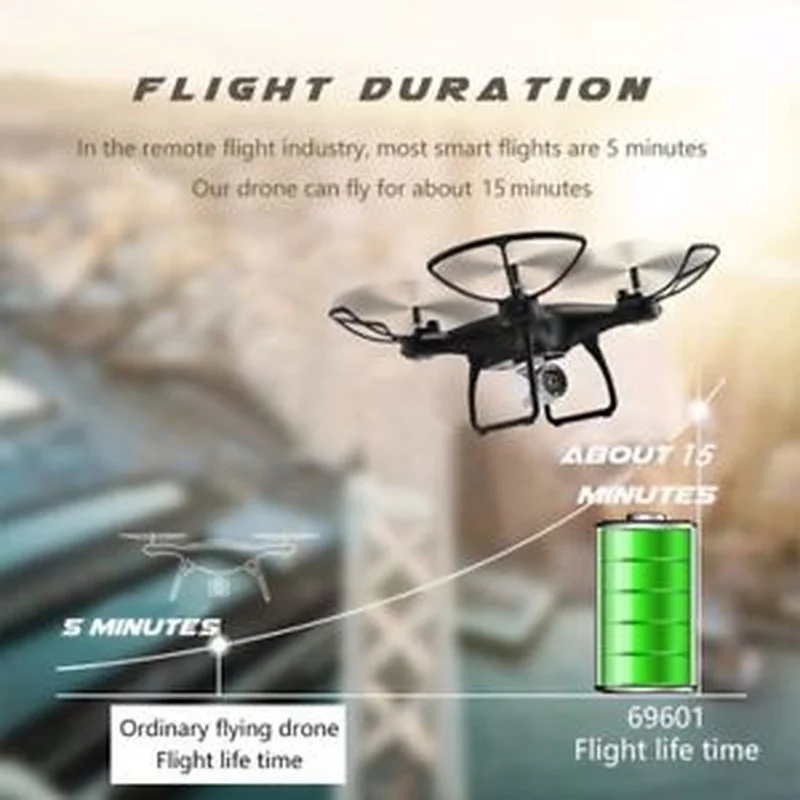 RC Quadcopter 720P Camera Wifi FPV Control Altitude Hold 3D Flip Headless 69601 Air Press RC Drone Helicopters Toys for Boys