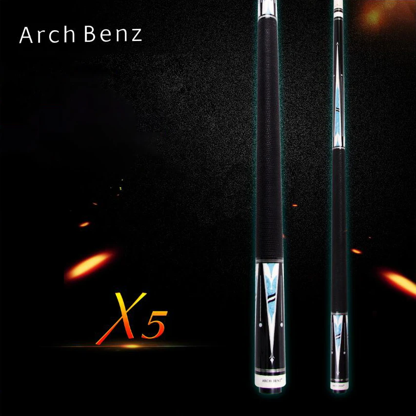 

Original Arch Benz X5 Billiard Pool Cue 13mm Tip 149cm Length Professional Maple Shaft Billiards Stick Kit with Excellent Gifts