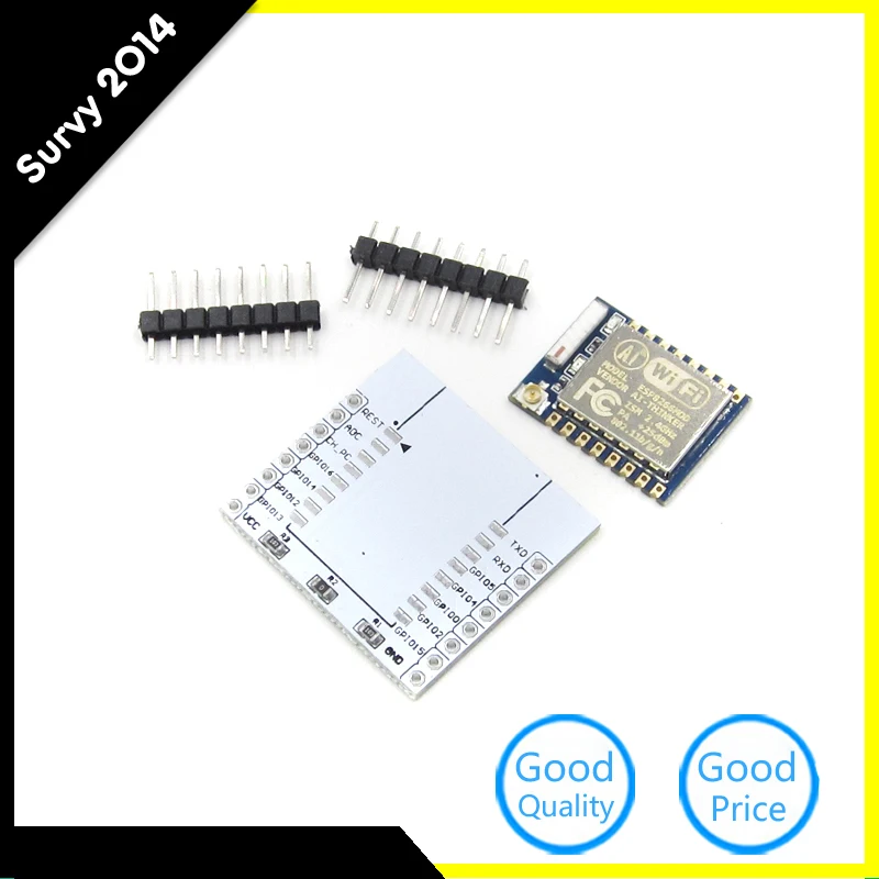 IO Adapter Plate Expansion 2PCS ESP8266 Esp-07 Remote Serial Port WIFI Module