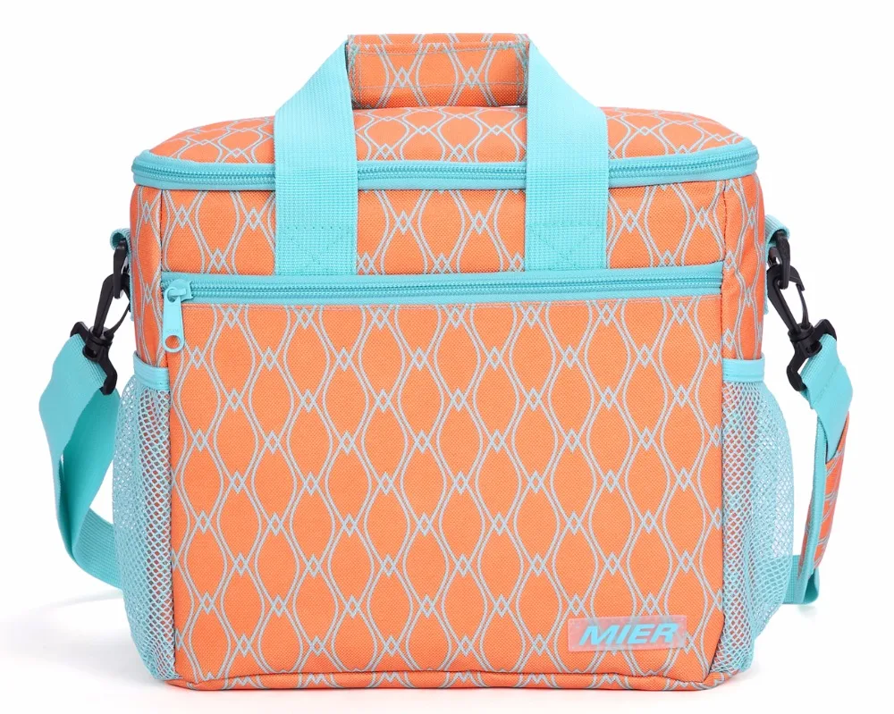 

MIER 24 Cans Large Soft Insulated Lunch Bag Picnic Cooler Bag for Men and Women