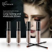 Абсолютно макияж краска для татуажа набор кистей Водонепроницаемый Черный Коричневый Цвет гель для бровей из хны тени для век Инструменты для красоты