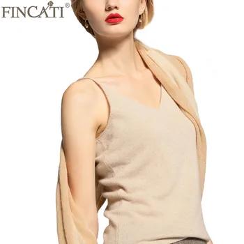 

Pure Cashmere Camisole Top Autumn Winter Spaghetti Strap High Quality Soft Skin Friendly Casual Sweater Tank Tops