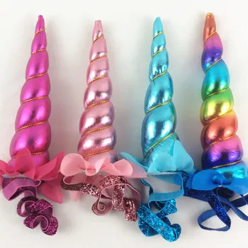 

100pcs /lot shiny Unicorn ,creative toys DIY hair accessories non-woven fabric unicorn in 21colors for choice