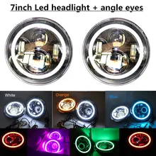 Наголовный фонарик! Профессиональная " круглая высокая/низкая 40 Вт светодиодная фара C~ REE светодиоды для Je ep Rover Raptor Hummer и т. д. 12 В 24 В