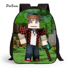 

New Fashion 2017 Cartoon Backpack for Children MineCraft Children Backpack Kindergarten Backpack Boy Student Bookback Boy Bag