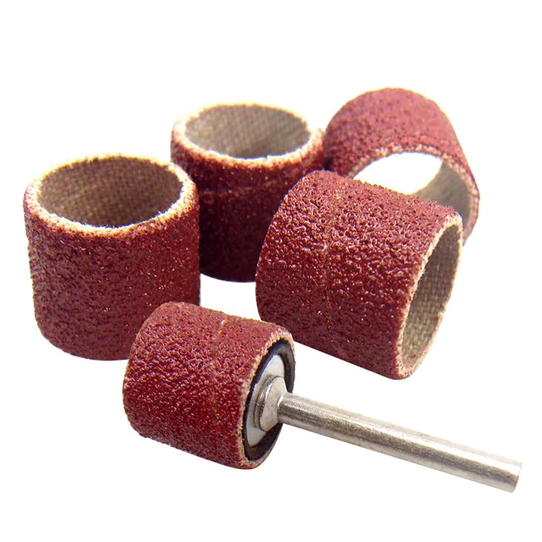 

Sanding Bands 100pc 14MM Drum Sanding Kit+2pc Mandrel Grinding Tool For Sand Shape Groove Wood Fiberglass Rotary Tool