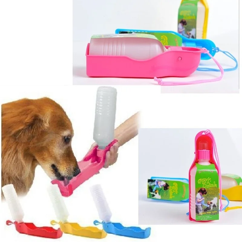 Outdoor Portable Pet Dog Water Bottles Foldable Tank Drinking Bowl