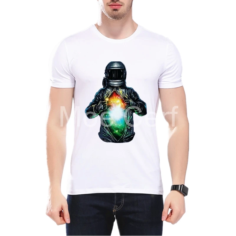 

MOE CERF Creative Tear Off The Stars Printed T Shirt 3D Galaxy Space Design Teenage T Shirt Summer Hipster T-shirts Top L10-G-11