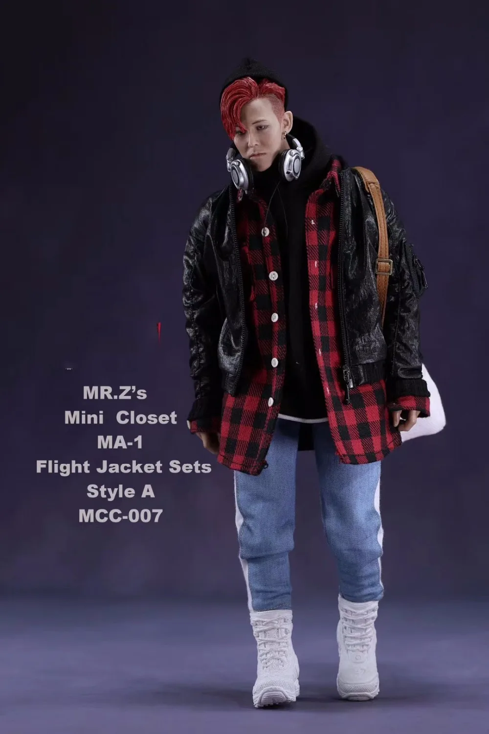 1/6 мужской комплект одежды модный MR. Z's Mini Closet MA-1 летная куртка наборы с холщовой сумкой-ведром стиль A/B/C для 1" фигуры тела