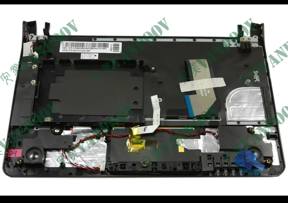 Teclado para Notebook com Palmrest e Alto-falante Samsung Np- Nc110 nc 110 Francês fr Azerty Clavier-9z.n7csn.00f Novo - Imagem 5