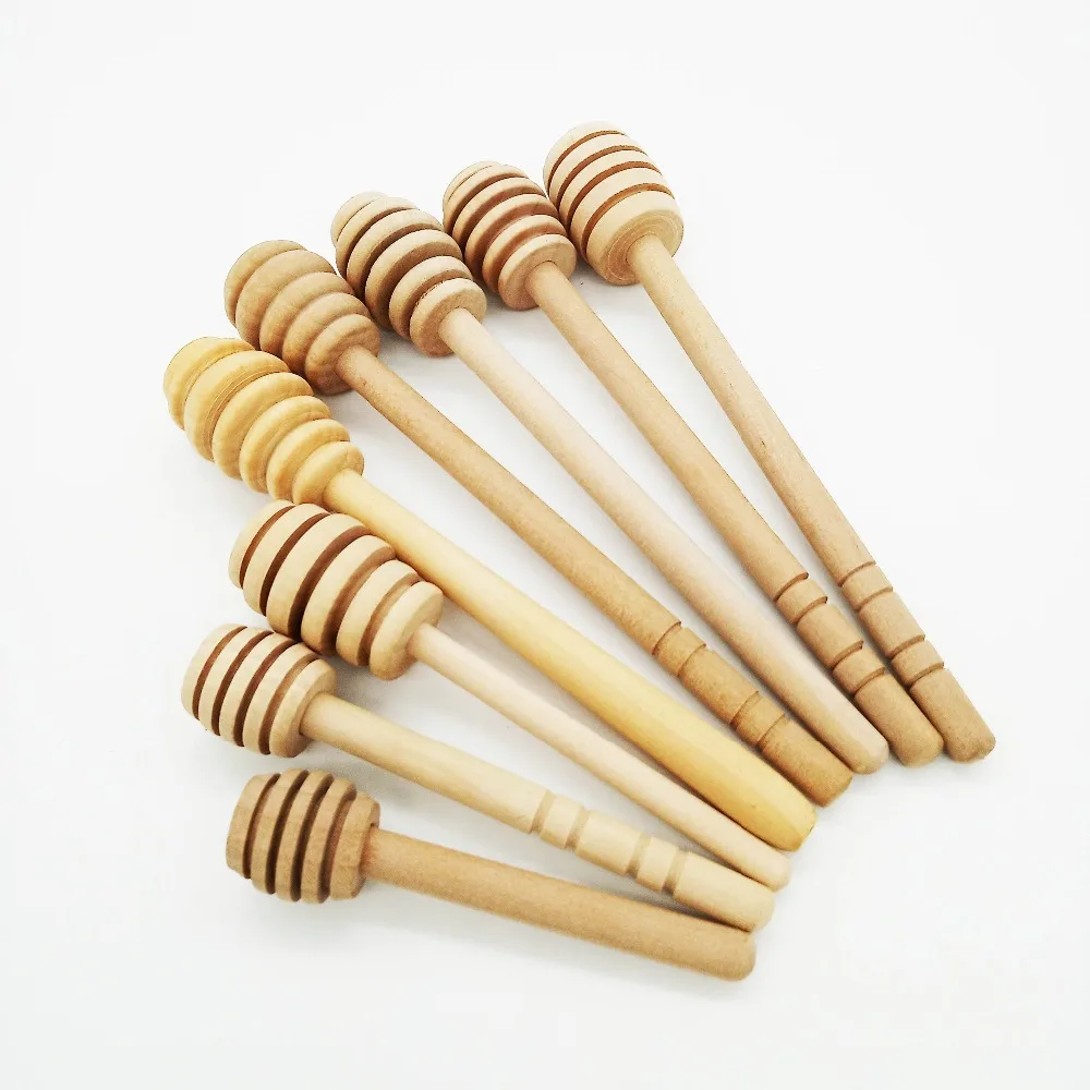 Cucchiaio del miele mini legno Dipper agitazione Sticks Bar vaso di miscelazione Strumento per la cucina 50PCS Prodotti per la casa 