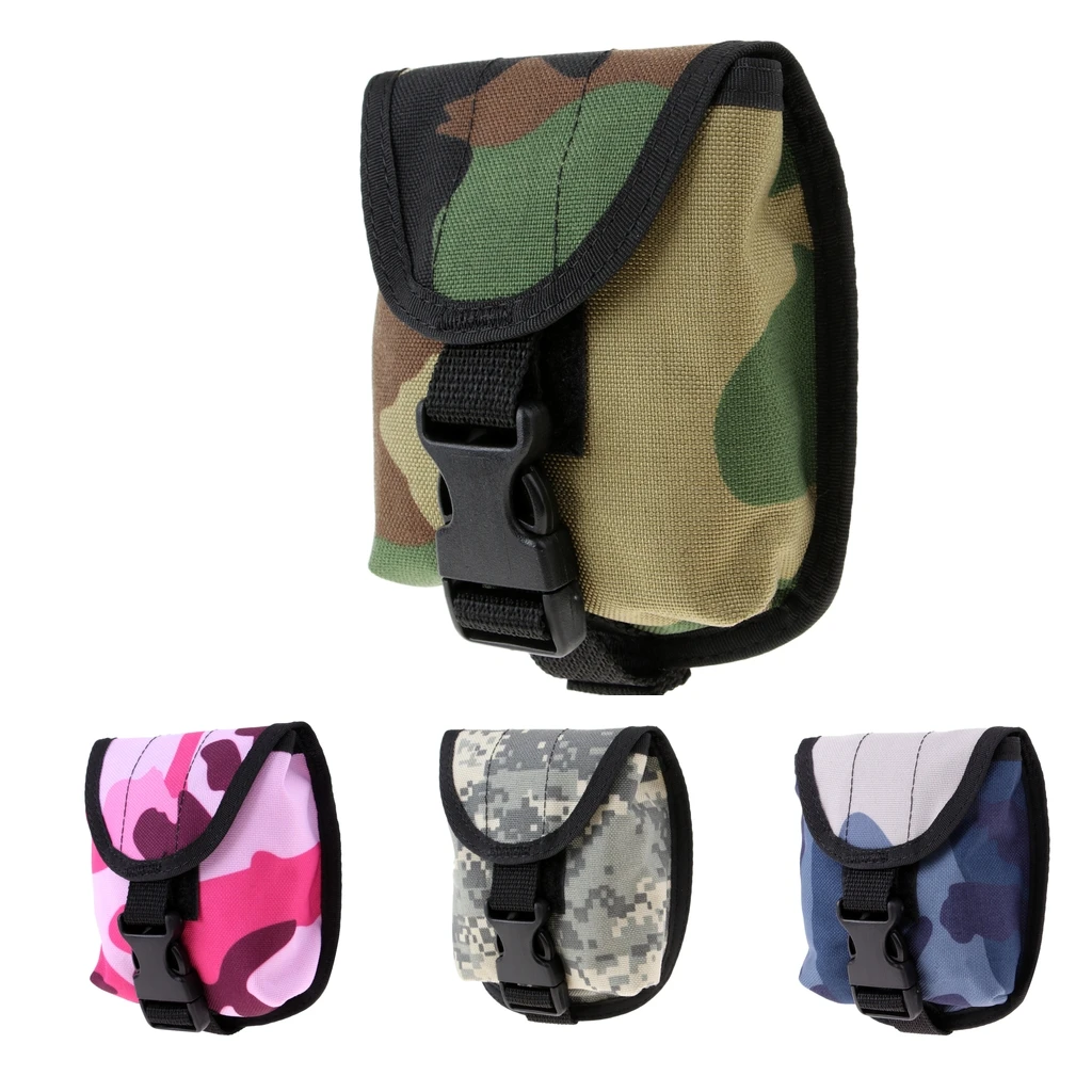 

1 Pcs Scuba Diving Weight Pocket 100D Nylon Quick Release Buckle Strap Holder Technical Camo Pouch Underwater Gear Accessories