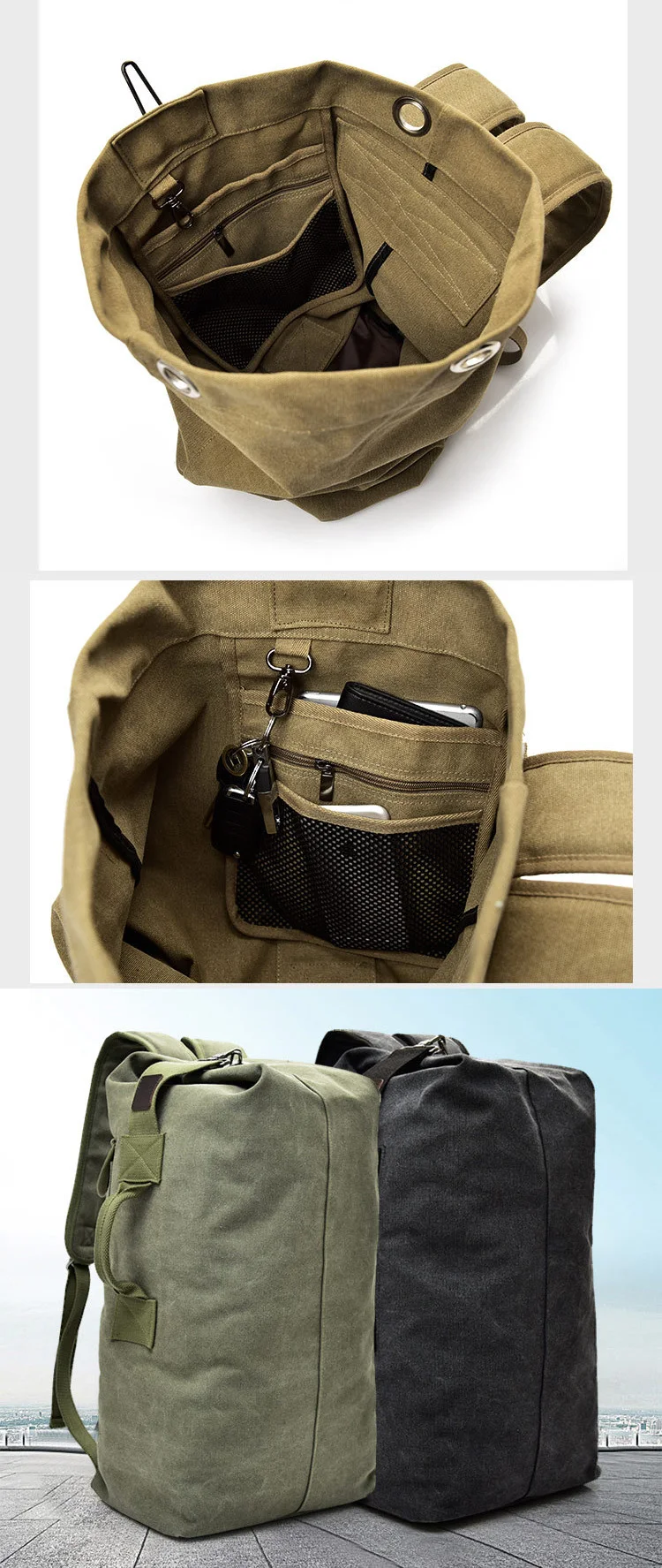 Большой емкости Дорожная Рюкзак Для мужчин рюкзак на свежем воздухе, путешествия, спорт сумка Холст сумка мужской wo Для мужчин Путешествия