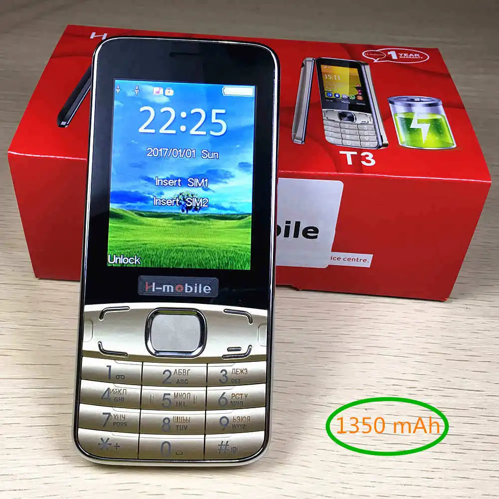 

1350mAh battery T3 Russian keyboard Russian menu 2.8" mobile phone cheap Phone gsm Cell Phones cellular original mobile phones