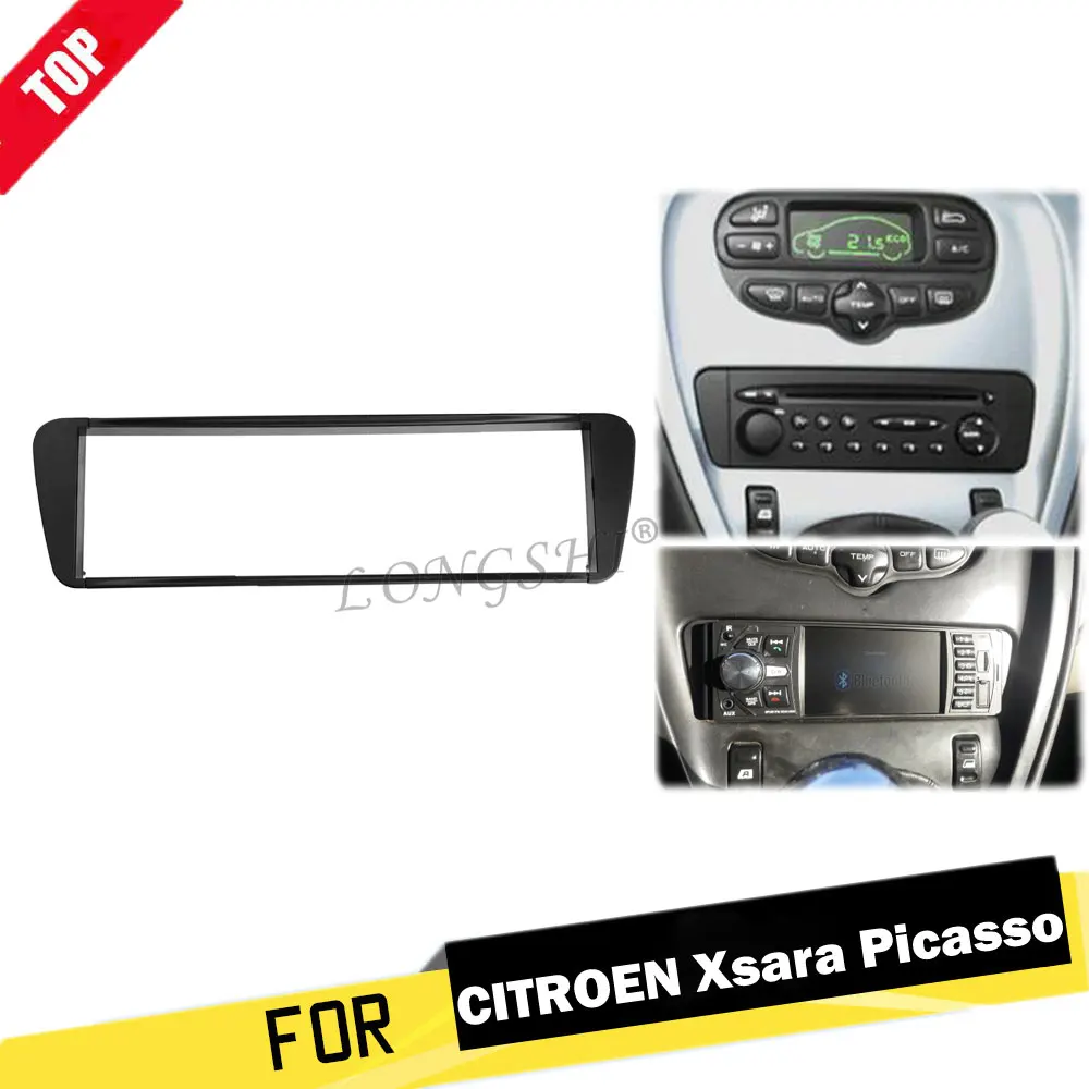 Одна Din Автомобильная Радио панель для CITROEN Xsara Picasso 1999-2010 головное устройство Dash Facia Frame Surround Trim установочный комплект 1din