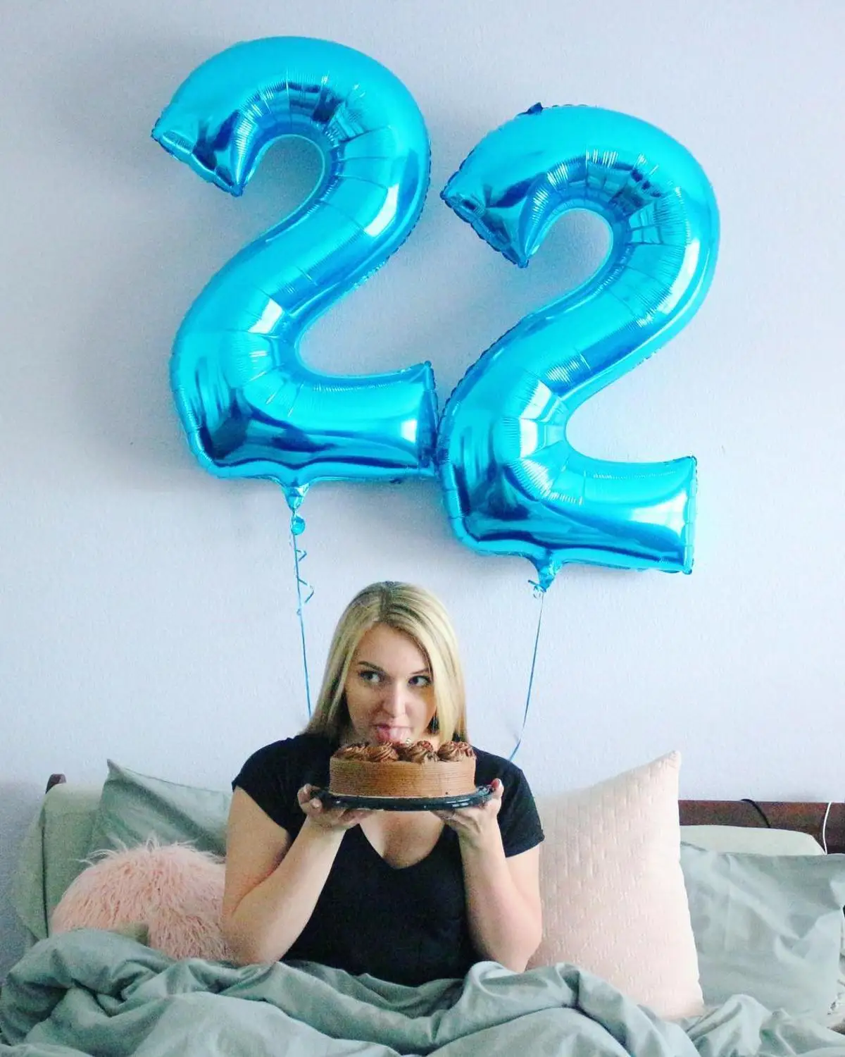 Blue 22 Number 2 шт./партия 40 дюймов розовое золото номер 22 воздушные гелиевые воздушные шары юбилей для взрослых День рождения украшения дети цифры балон поставки - Цвет: Blue 22 Number