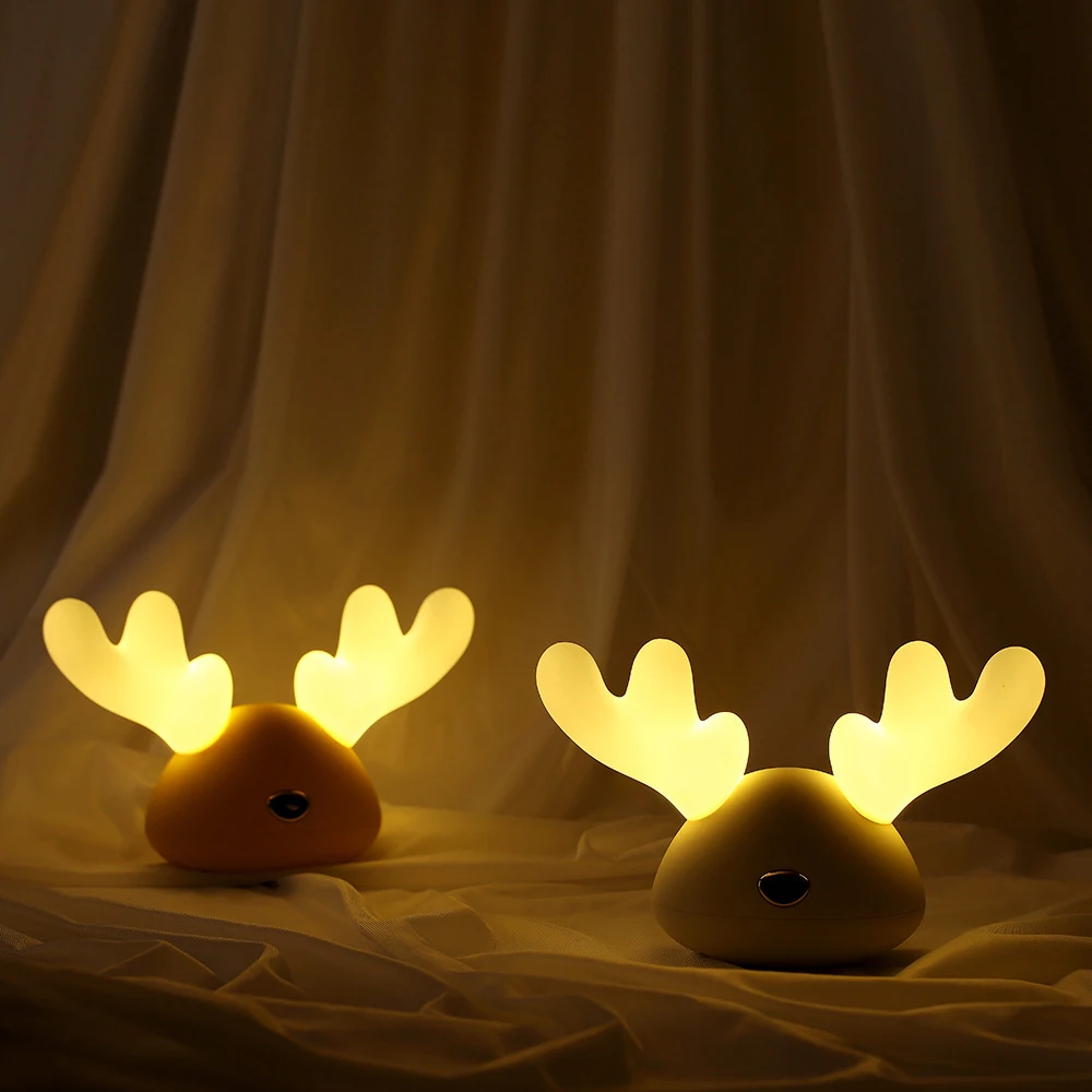 

Led Night Light Cartoon Deer Night Lights Lamp For Children Home Decor Creative Gift Usb Led Night Light Dropshipping