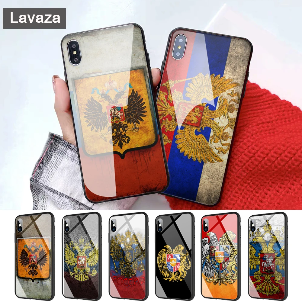 

Lavaza Armenia Albania Russia flag Glass Phone Case for Apple iPhone 11 Pro XR X XS Max 6 6S 7 8 Plus 5 5S SE