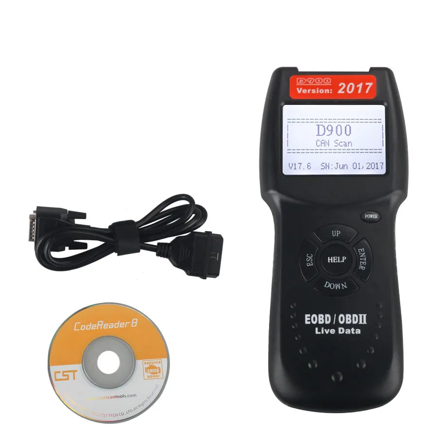 2018 Version Can Scan Tool OBD2 EOBD Live PCM Data Code Reader D900 Diagnostic Tool,Retrieves