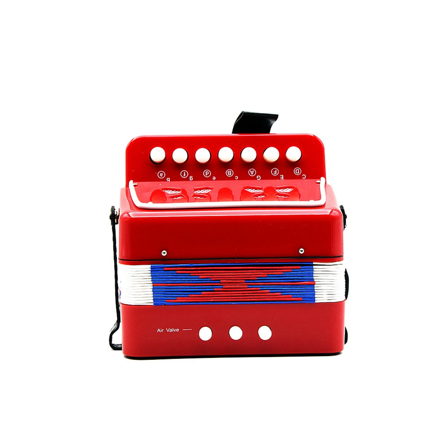 MMFC-мини-аккордеон маленькие дети клавишный аккордеон ритм обучающий музыкальный инструмент группа игрушка для детей - Цвет: Red