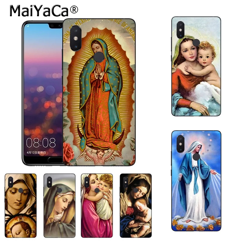 Мягкий чехол из ТПУ для телефона MaiYaCa Virgin Mary Christian Christmas с принтом xiaomi mi 8se 6 note2 note3