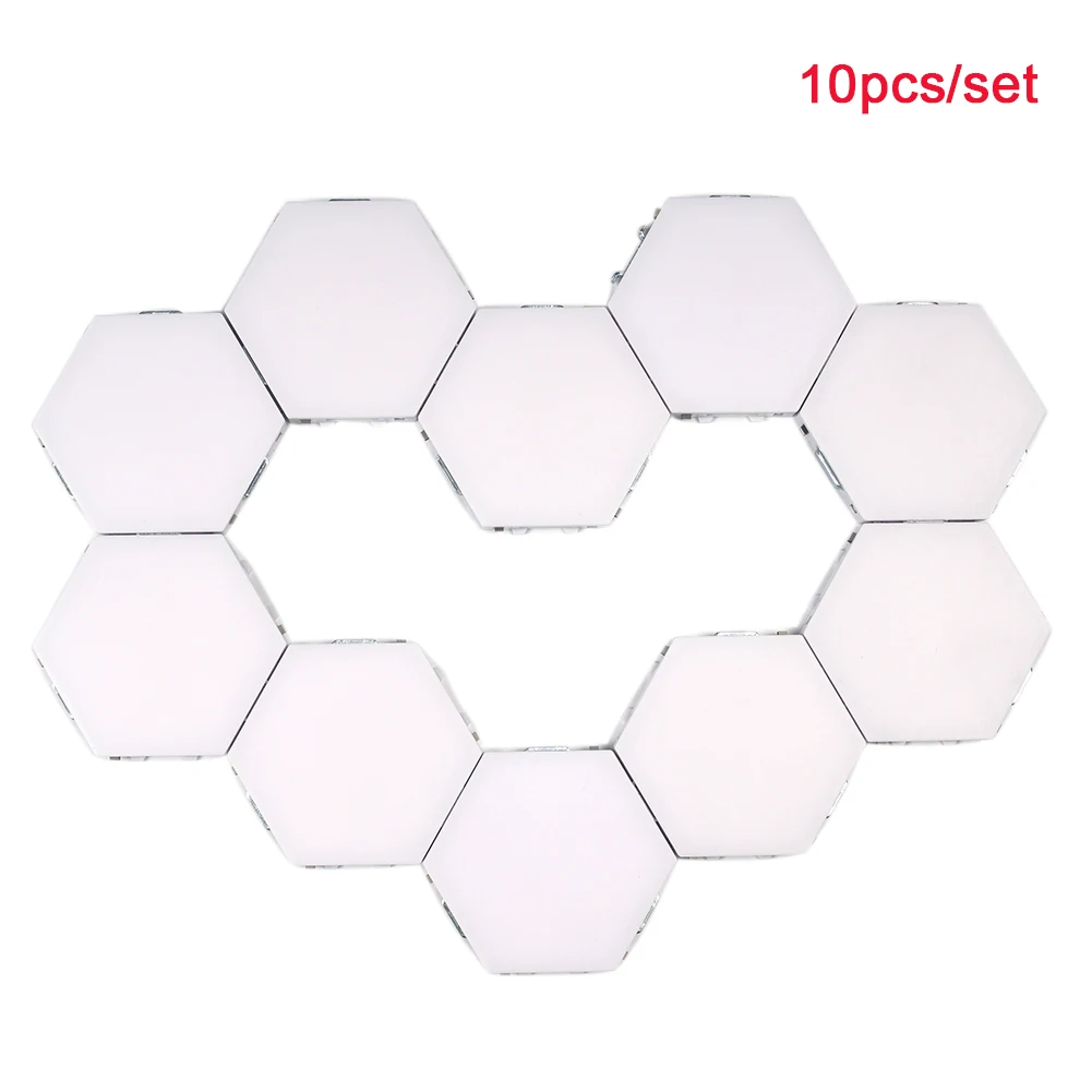 

Sensitive Modular Hexagonal Lamps Set Porch Led Night Wall Lights Decorative Magnetic Home Hotel Bedroom
