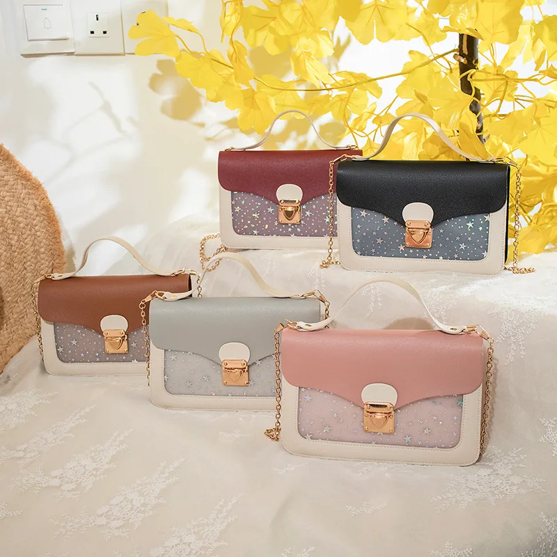 

2019 New Modern Star Women Bling Shoulder Bag Luxury Small Mobile Phone Bag Ladies Crossbody Messenger Handbag Teenage Girls