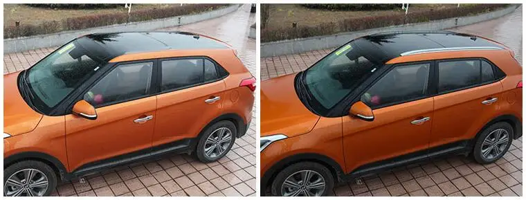 1 زوج ABS ملصق تثبيت الجانب السكك الحديدية بار حامل سقفي ل IX25 Creta 2014 2015 2016 2017 2018