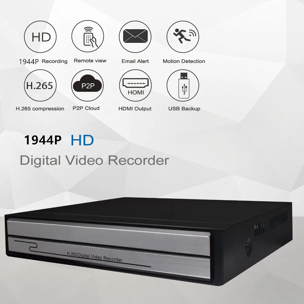 Хранитель 4CH 5MP NVR POE 1944P CCTV NVR 52V PoE для H.265 2MP 5MP IP камера P2P ONVIF сетевой видеорегистратор