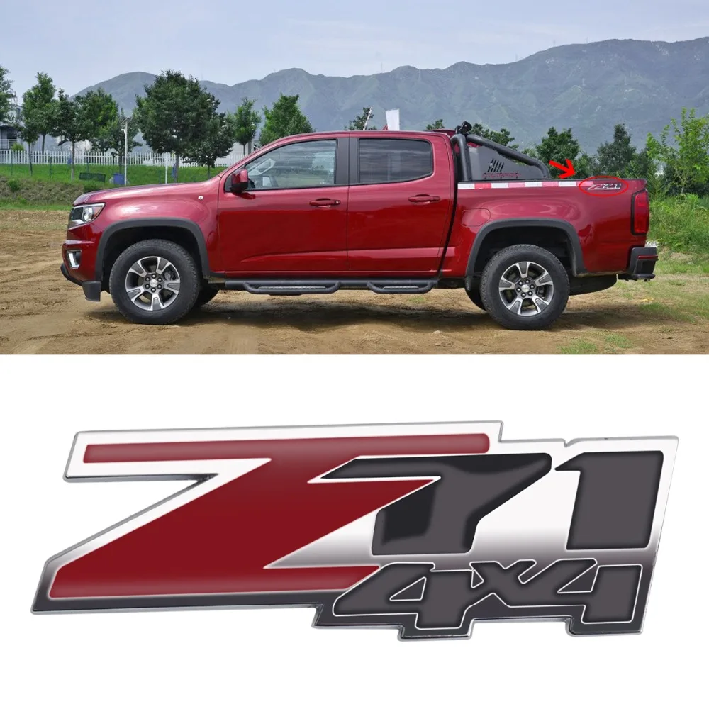SPORT Chevrolet Silverado 1500 TRUCK 4x4 Vinyl Decal Sticker emblem logo SILVER