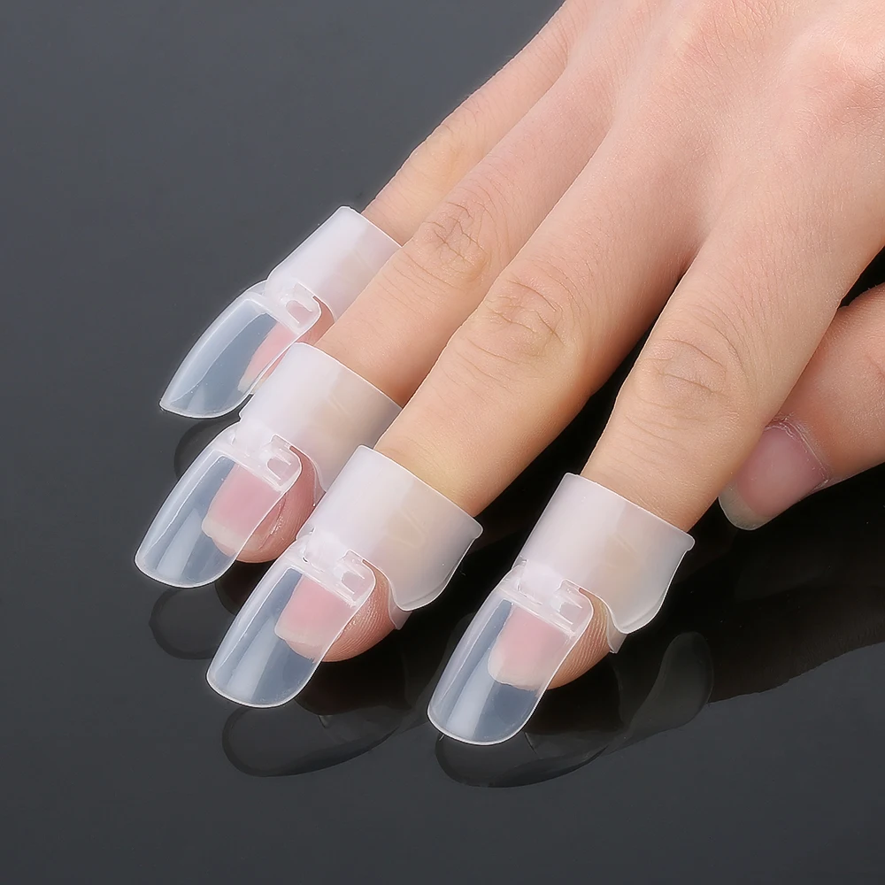 Fashion Women 10pcs Transpa Nail Protector Clips Manicure Fashion Women 10pcs Transpa Nail Protector Clips Manicure Finger Polish Shield Cover Tips In Remover From Beauty Health On Aliexpress