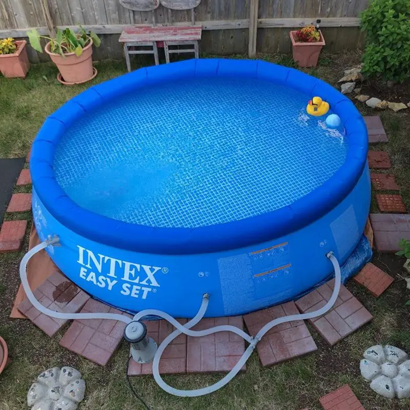 Intex 10ft x30in AGP надувной круглый Топ кольцо семейный бассейн большой открытый для