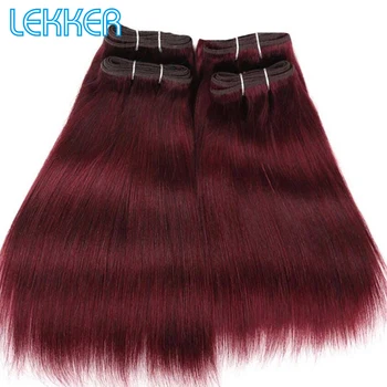 

Lekker Hair Bundles Brazillian Yaki Straight Human Hair Bundles 4 Bundles Deal 190G Per Pack Natural Black Beauty Salon