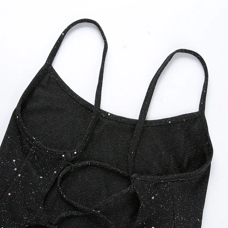 black bling body suit women19