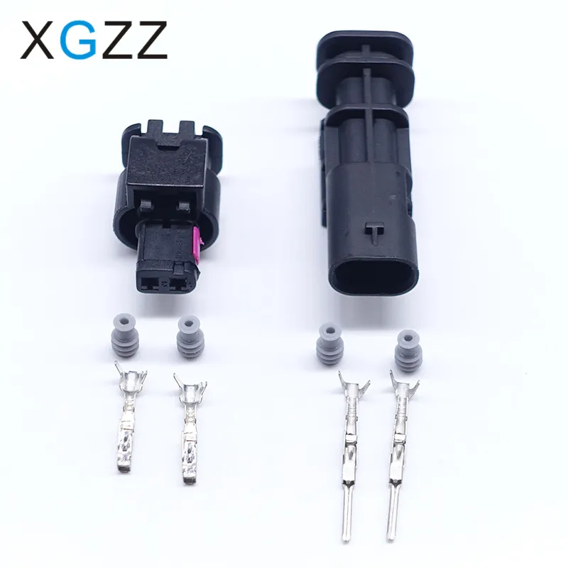 

5 Sets 2 Pin Tyco Fuel Injector Connector High Pressure Pump Gasbag Automotive Connector 4F0 973 702 1-1718643-1