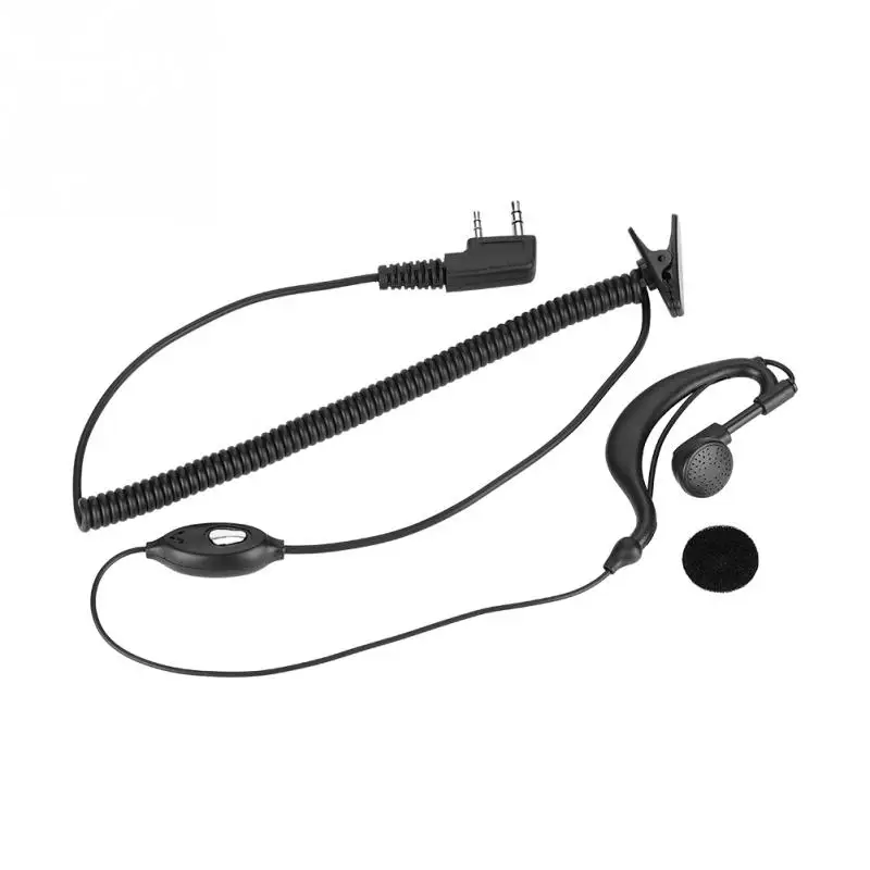 2Pin K Head Ear Piece PTT Walkie Talkie Headset Ear hook