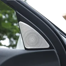 Автомобильный Стайлинг столб стерео динамик декоративная рамка Накладка для Audi A4 B8 2009-16 интерьерные аксессуары двери аудио динамик s крышка