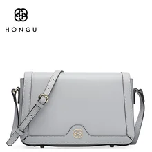 HONGU известный коровья кожа сумки женские сумки сумка на плечо дикая девушка мессенджер пакет косой простой стиль для леди сумка через плечо