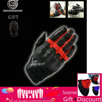 

Retro Pursuit Real Leather Motorcycle Gloves Moto Waterproof Gloves Motorcycle Protective Gears Motocross Glove Free shipping