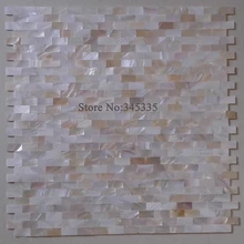 Натуральный кирпич mother of pearl мозаичная плитка для ванной Санузел для ванной комнаты украшение интерьера обои камин стены границы