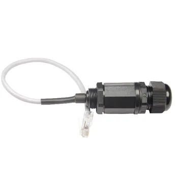 

CAT 5e unshielded RJ45 Network waterproof connector RJ45 M20 Female socket with cable 100pcs