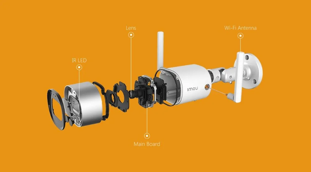 2MP ip-камера наружная WiFi домашняя камера безопасности Встроенный микрофон беспроводное наблюдение Wi Fi пуля водостойкий металлический