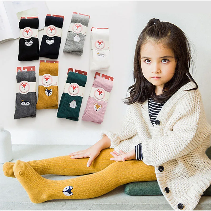 SLKMSWMDJ/новые хлопковые детские колготки для девочек на осень и зиму 14 видов цветов