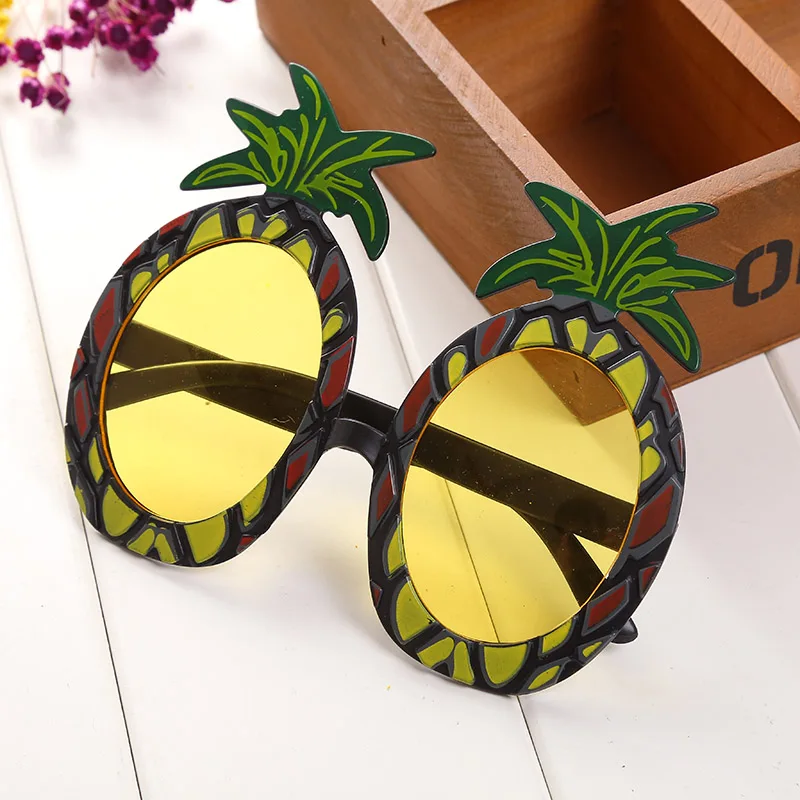 Fruit Shape Adult Pineapple Hawaiian Sunglasses Party Novelty Supply